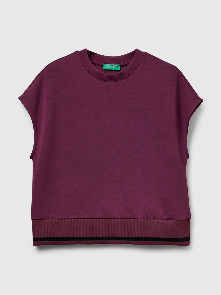 SLEEVELESS SWEATER Femme image number 5